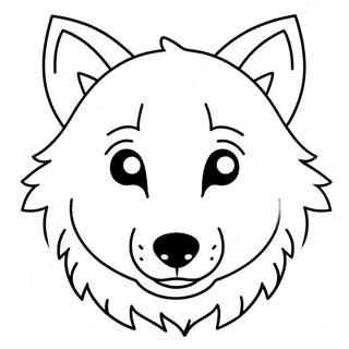 Page De Coloriage Loup Anime Mignon 92660-32245