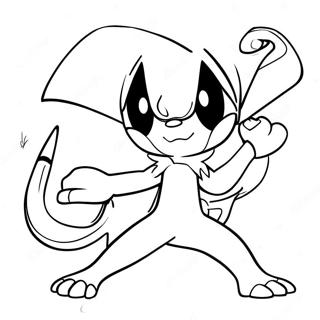 Page De Coloriage Greninja Avec Shuriken 92713 32293