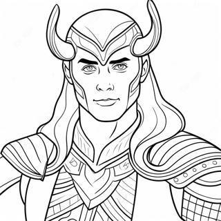 Page De Coloriage De Loki Dans Son Costume Classique 92892-32434