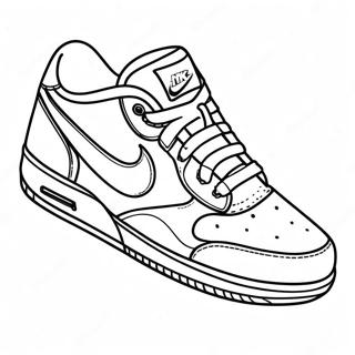 Page A Colorier Avec Des Baskets Nike 9290-1407
