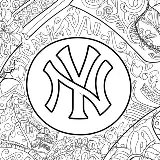 Page De Coloriage Du Logo Des Yankees 92992-32504