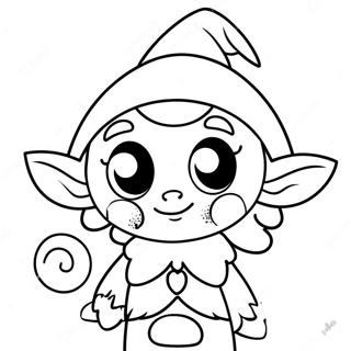 Page De Coloriage Dun Elfe Espiegle 93047-32560