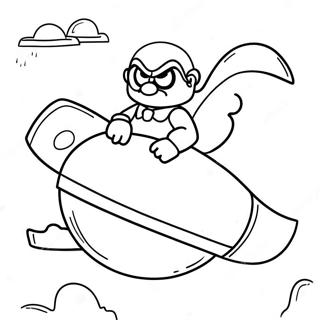 Page De Coloriage Du Dr Eggman Dans Sa Machine Volante 93148-32633