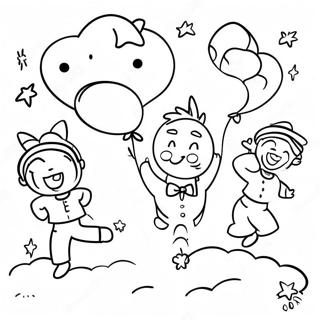 Page De Coloriage De La Fete Amusante De Lannee Bissextile Pages À Colorier