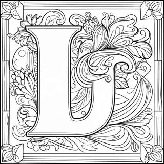 Page De Coloriage De La Lettre U 93223-32683