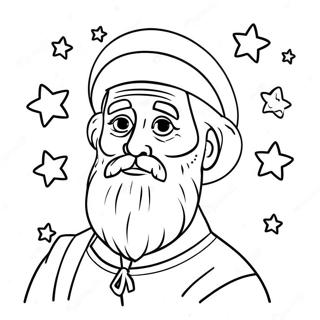 Page A Colorier Dabraham Avec Des Etoiles 93405-32828