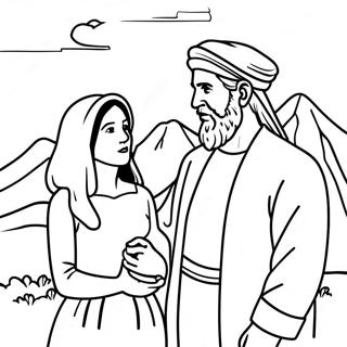 Page A Colorier Dabraham Et Sarah 93406-32832