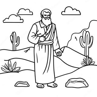 Page A Colorier Dabraham Dans Le Desert 93407-32836