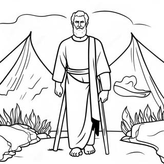 Page A Colorier Du Voyage Dabraham 93408-32840