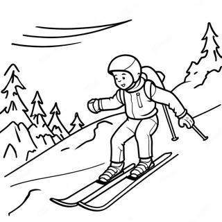 Page A Colorier De Laventure De Ski 93429-32842