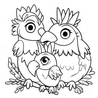 Page De Coloriage De Portrait De Famille De La Saga Wingfeather 93511-32917