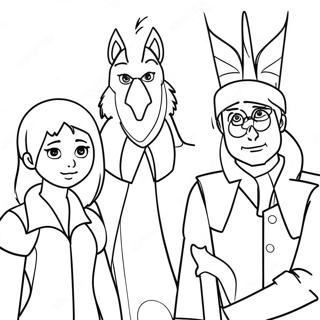 Page De Coloriage De Portrait De Famille De La Saga Wingfeather 93511-32919