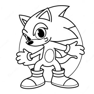 Page De Coloriage Sonic En Costume Effrayant 93534-32925