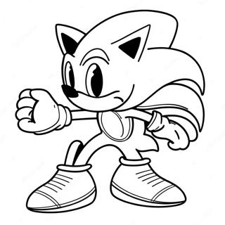 Page De Coloriage Sonic En Costume Effrayant 93534-32926