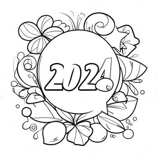 Page De Coloriage Nouvel An 2024 93558-32944