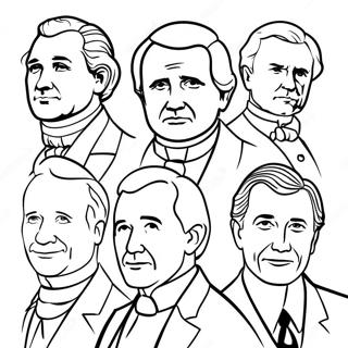 Page De Coloriage Des Presidents Historiques 93663-33025