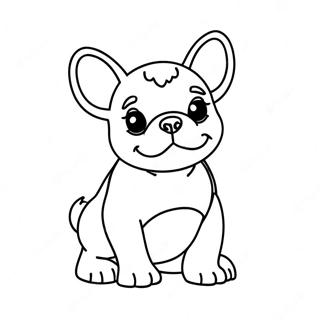 Page De Coloriage De Chiot Frenchie Mignon 93739-33088