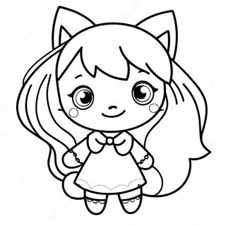 Page De Coloriage Fille Loup Gacha Life Mignonne 93790-33125