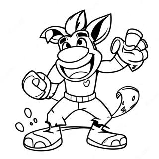 Crash Bandicoot Pages À Colorier