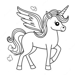 Page De Coloriage De Licorne Magique 93971-33263