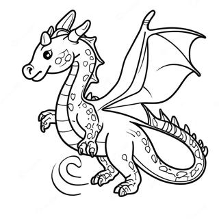 Page De Coloriage De Dragon Mystique Volant 93973-33269