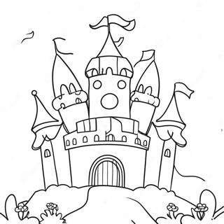Page De Coloriage De Chateau Fantaisiste 93974-33274