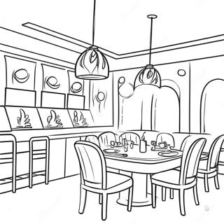 Page De Coloriage De Restaurant 93996-33282