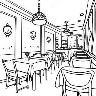 Page De Coloriage De Restaurant 93996-33283