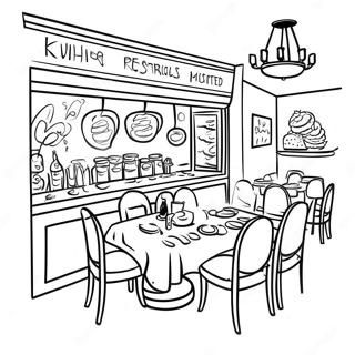 Page De Coloriage De Restaurant 93996-33284