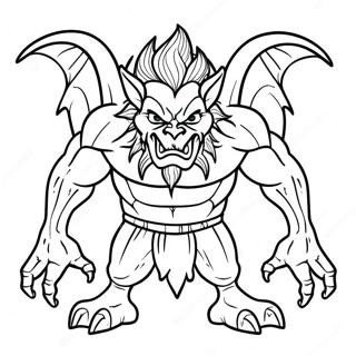 Page De Coloriage Des Creatures Demoniaques De Helluva Boss 94050 33333
