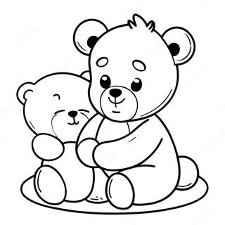 Page De Coloriage Dun Bebe Endormi Avec Un Ours En Peluche 94283-33585