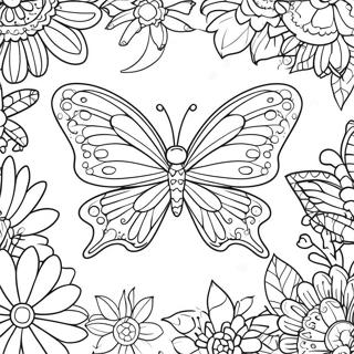 Papillon Unique Pour Adultes Pages À Colorier