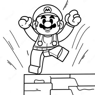 Page De Coloriage Lego Mario Sautant Par Dessus Des Obstacles 94384-33662