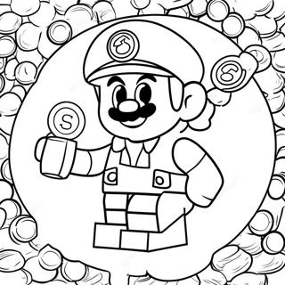 Page De Coloriage Lego Mario Collectant Des Pieces 94386-33669