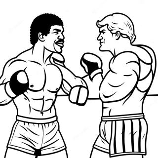 Page De Coloriage Rocky Contre Apollo Creed 94436 33701