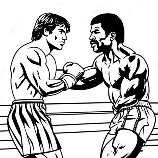 Page De Coloriage Rocky Contre Apollo Creed 94436 33702