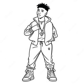 Nba Youngboy Pages À Colorier