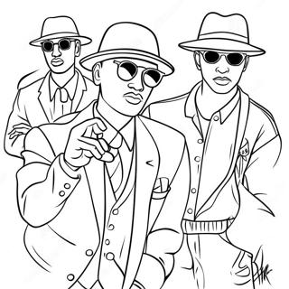 Gangster Hip Hop Pages À Colorier