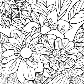 Page De Coloriage Adulte Fleur De Relaxation 94512-33737