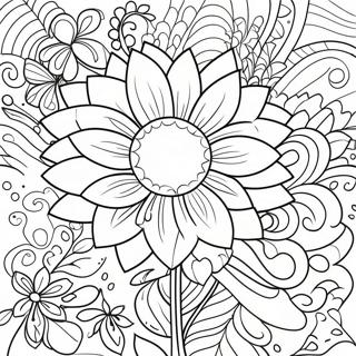 Page De Coloriage Adulte Fleur De Relaxation 94512-33738