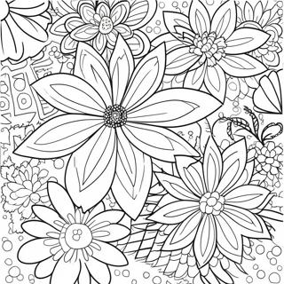 Page De Coloriage Adulte Fleur De Relaxation 94512-33739