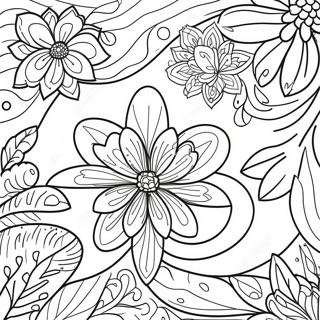 Page De Coloriage Adulte Fleur De Relaxation 94512-33740