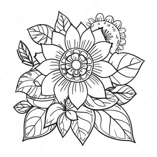 Page De Coloriage Adulte Fleur De Relaxation 94512-33877