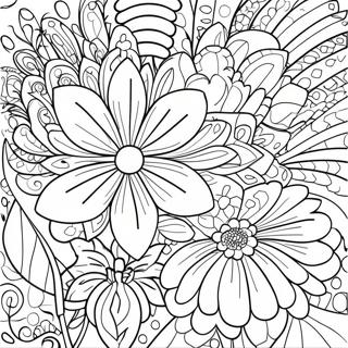 Page De Coloriage Adulte Fleur De Relaxation 94512-33878