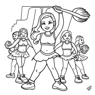 Page De Coloriage Des Cheerleaders Des San Francisco 49ers 94693-34023