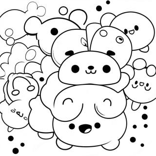 Page De Coloriage Dune Pile Tsum Tsum Coloree 94747-34070