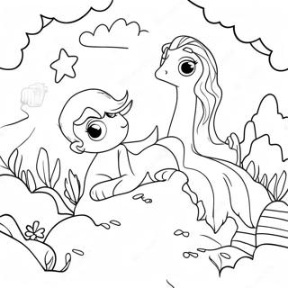 Page De Coloriage De La Creation Coloree De La Genese 94771-34081