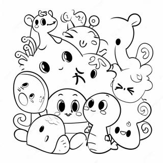 Page De Coloriage De Personnages De Nombres Colores 94849-34141