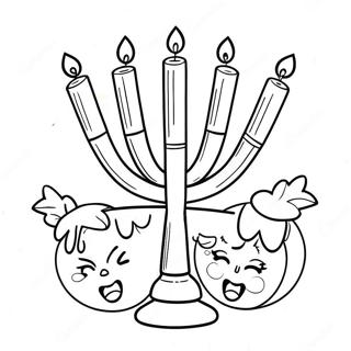 Cute Hanukkah Pages À Colorier