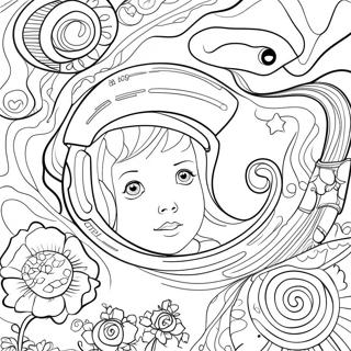 Page De Coloriage De Lespace Galactique 95054-34298